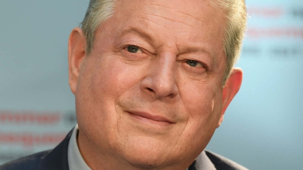 Close-up portrait of Al Gore thoughtful expression environmentalist and American politician wallpaper