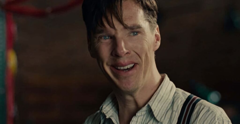 Benedict Cumberbatch as Alan Turing close-up emotional expression The Imitation Game wallpaper