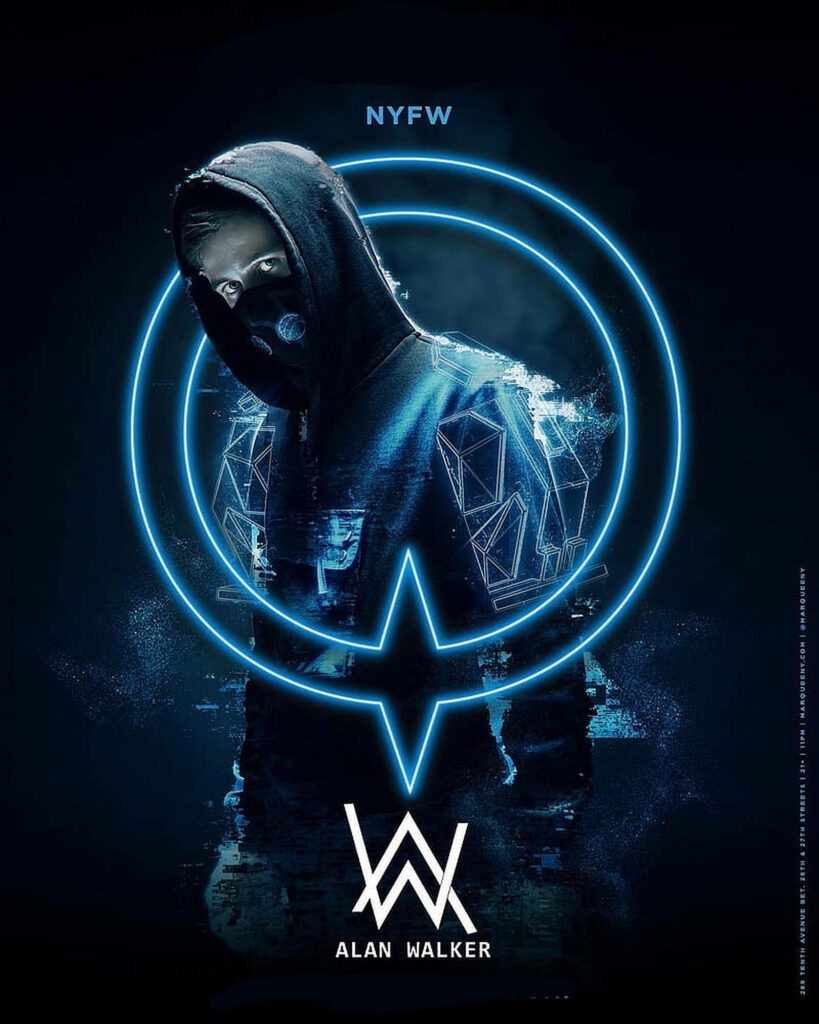 Alan Walker mesmerizes in neon hues at NYFW: An electric visual spectacle Wallpaper