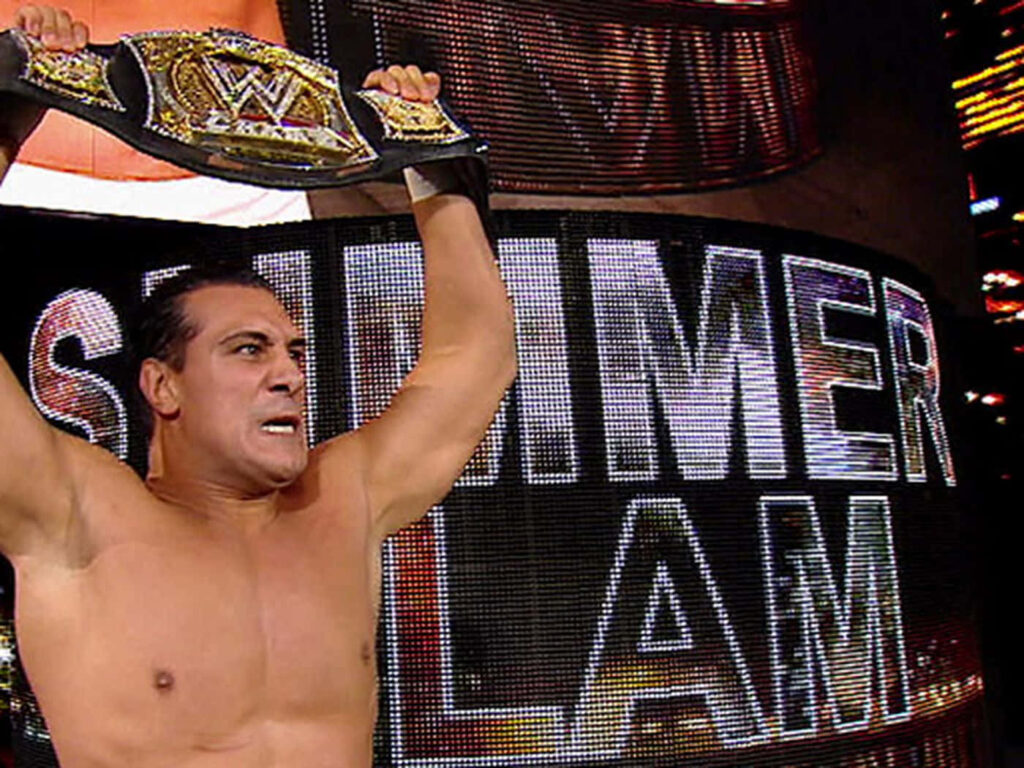 Alberto Del Rio WWE Championship entrance Summer Slam vibrant stage wallpaper background