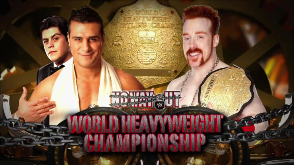 Alberto Del Rio and Sheamus face off with World Heavyweight Championship WWE No Way Out wallpaper