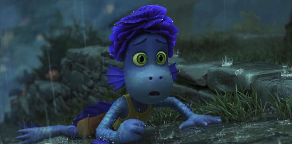 Alberto from *Luca*: Atmospheric Sea Monster Wallpaper Background