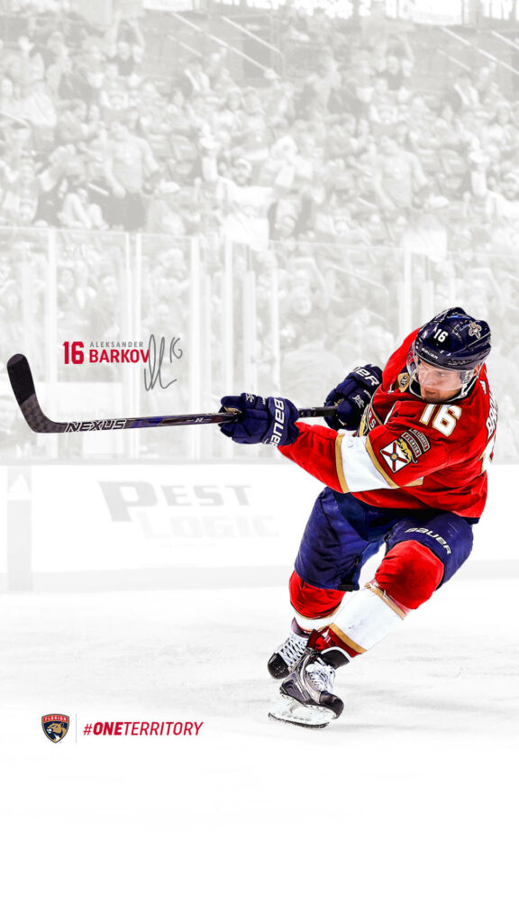 Aleksander Barkov: NHL Captain Intense Action Shot Wallpaper
