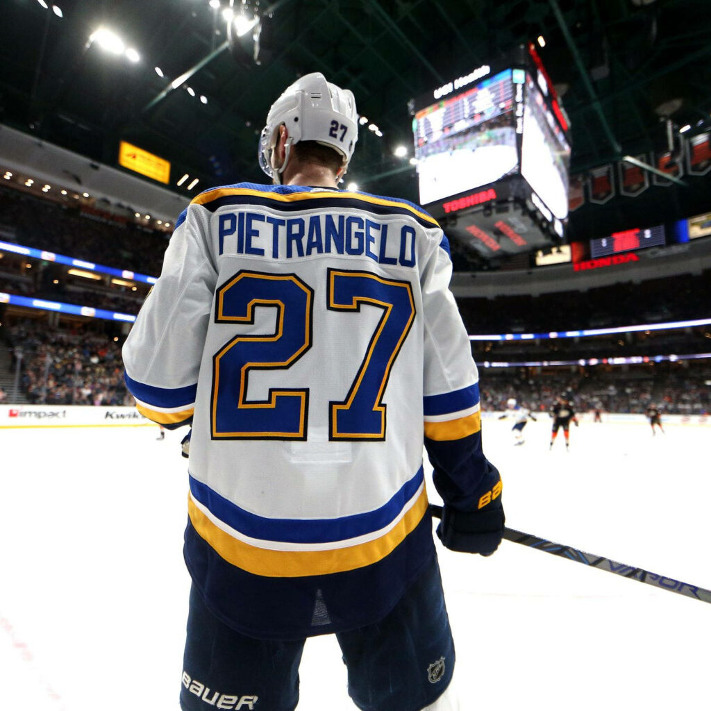 Alex Pietrangelo Wallpaper: Stunning Ice Arena Back View in Jersey