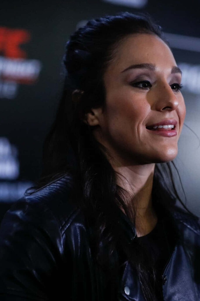 Alexa Grasso MMA fighter wallpaper with confident focused expression for fight fans background