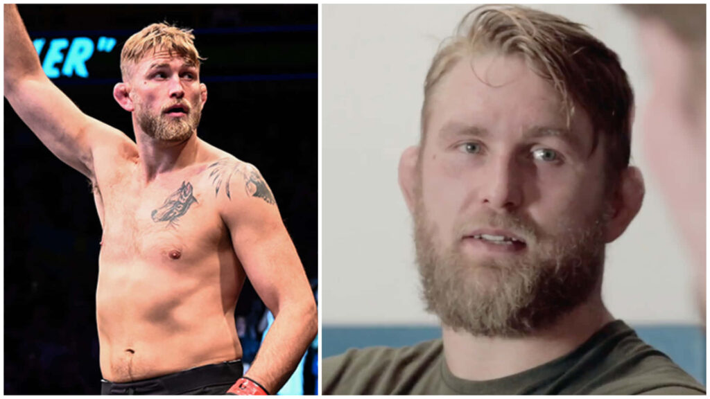 Alexander Gustafsson fierce UFC fighter intense cage moment calm grounded personality wallpaper