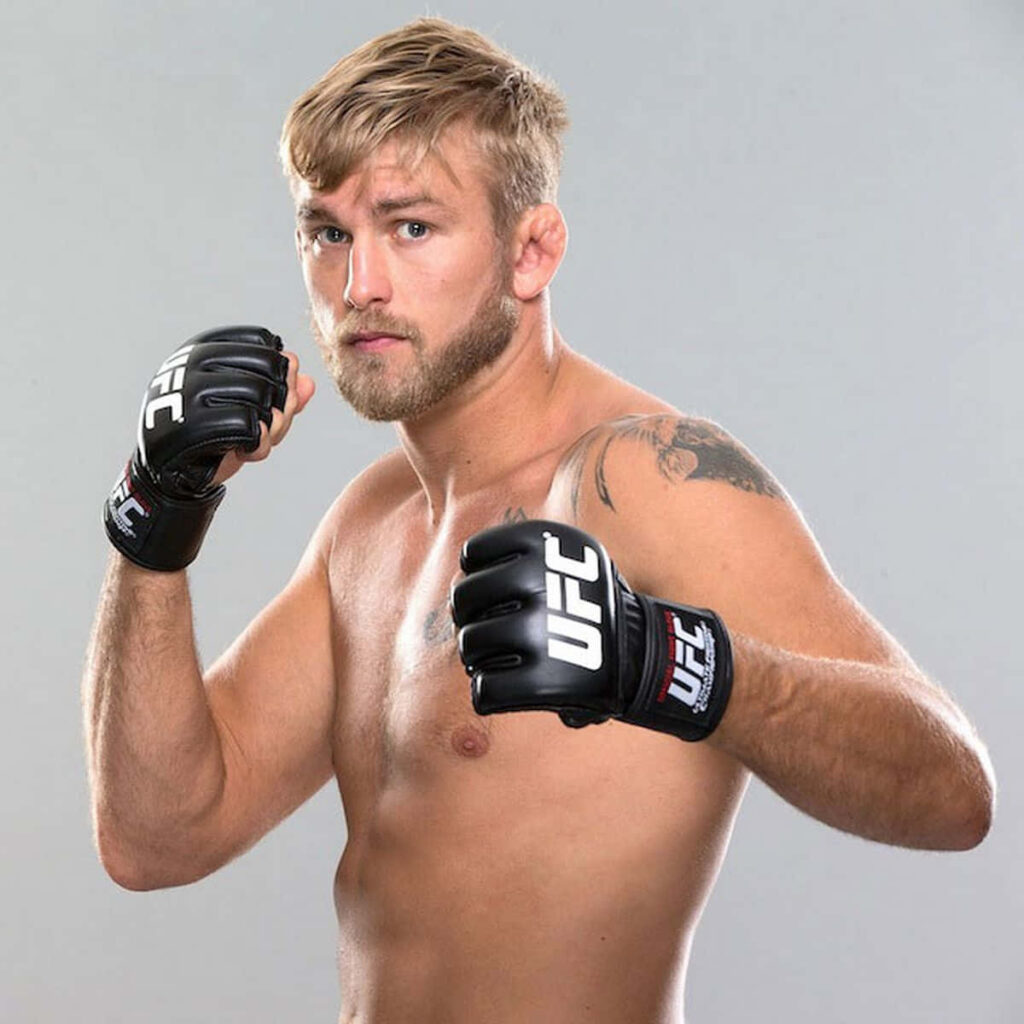Alexander Gustafsson UFC fighter in fighting stance showcasing athletic build and focus Wallpaper