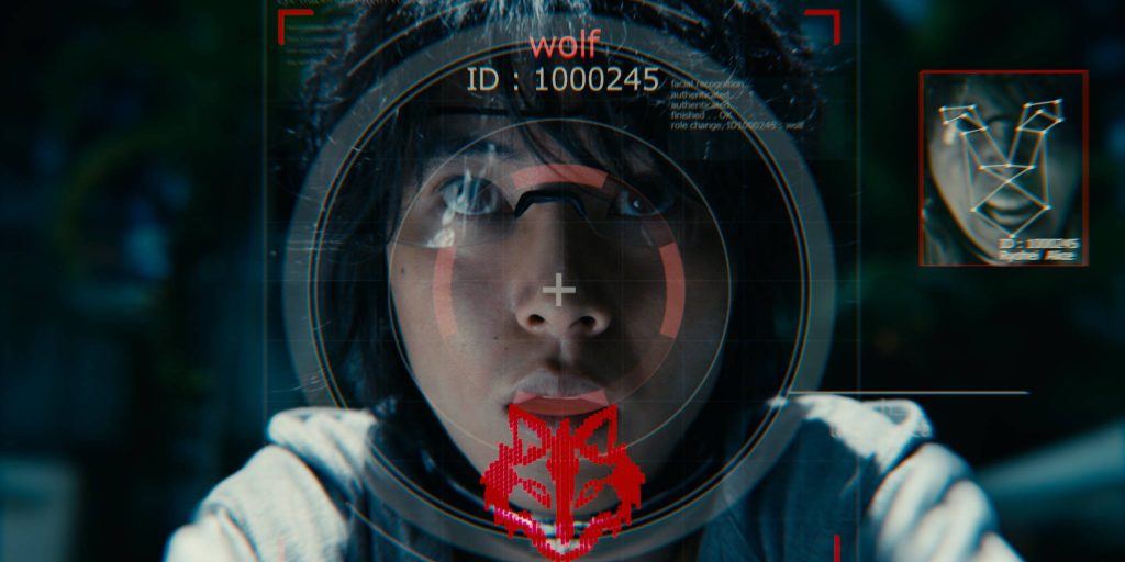 Alice in Borderland Ryohei Arisu digital Wolf interface red wolf icon high-tech wallpaper