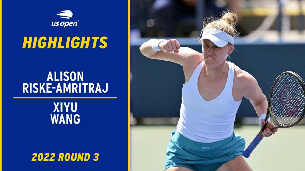 Alison Riske-Amritraj focused and determined in intense 2022 US Open tennis match against Xiyu Wang Wallpaper