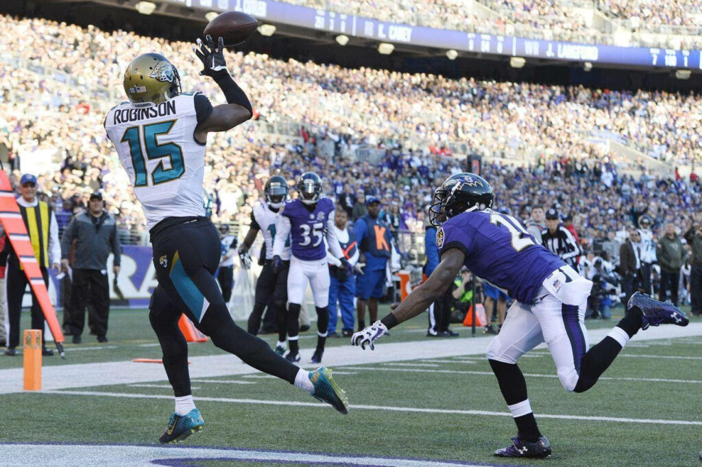 Allen Robinson's Amazing Catch: Jaguars vs Ravens Wallpaper Background