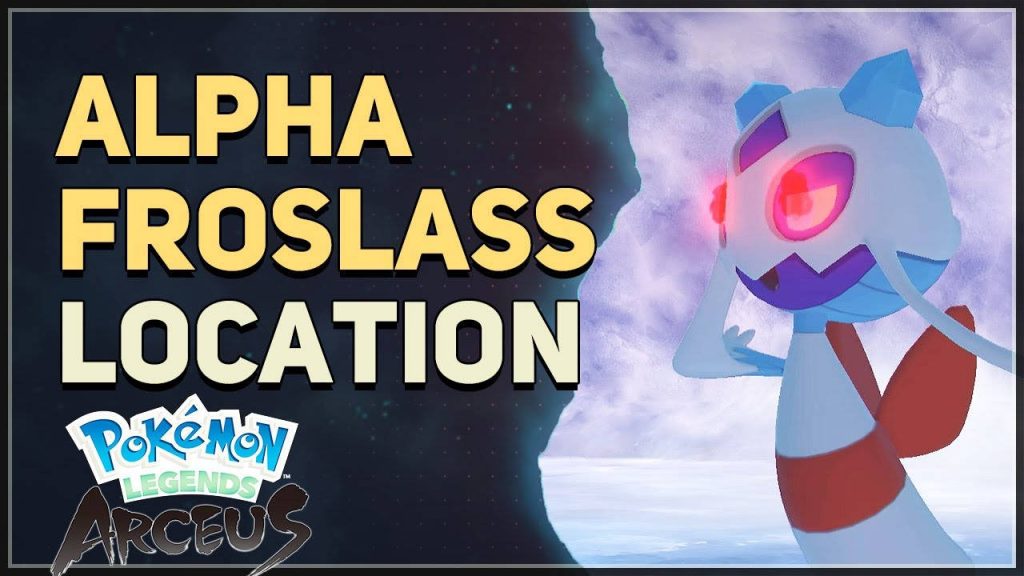 Alpha Froslass Pokémon Legends Arceus wallpaper snowy Hisui region icy Ghost-type background