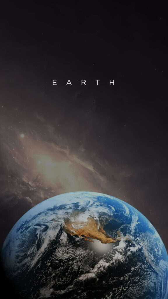Earth's Astonishing Beauty: A Striking HD Phone Wallpaper with Cosmic Vibes