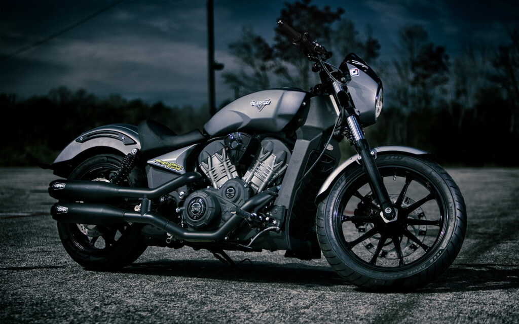 American Powerhouse: Conquer the Road with the Bold Victory Octane Wallpaper