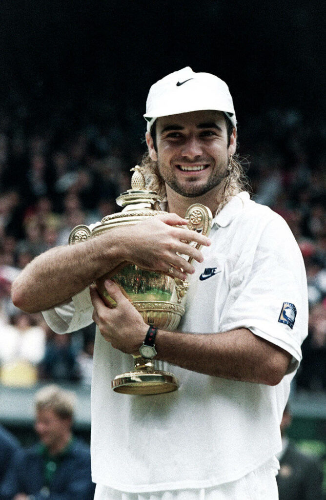Andre Agassi Celebrates 1994 US Open Victory - Warm Smiles Wallpaper