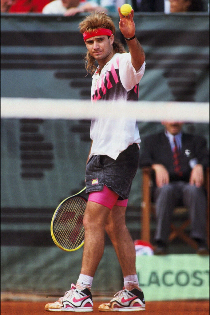 Andre Agassi: Iconic Tennis Style & Energy - Wallpaper Background