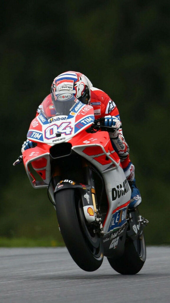 Adrenaline-Fueled iPhone Wallpaper: Dovizioso on Ducati MotoGP
