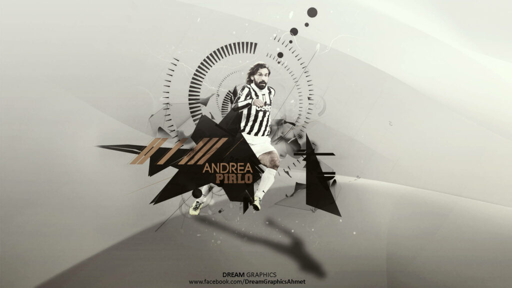 Andrea Pirlo Juventus wallpaper geometric art design abstract shapes dynamic background