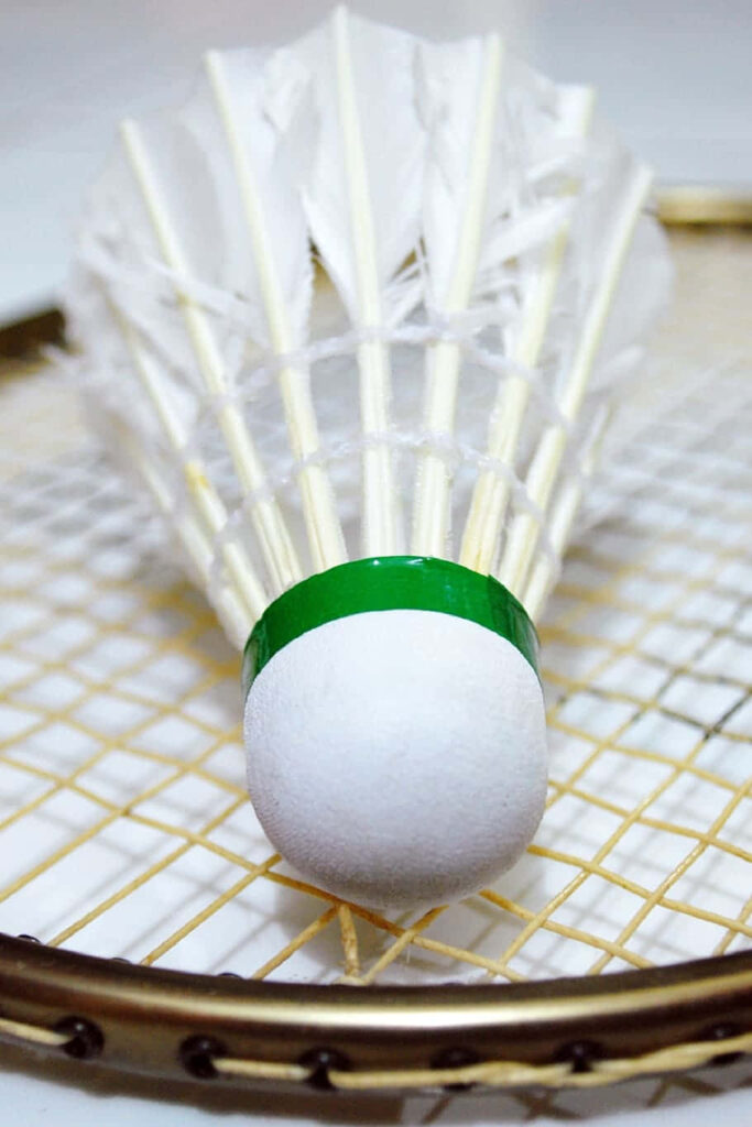 Badminton Shuttlecock Closeup White Background Wallpaper