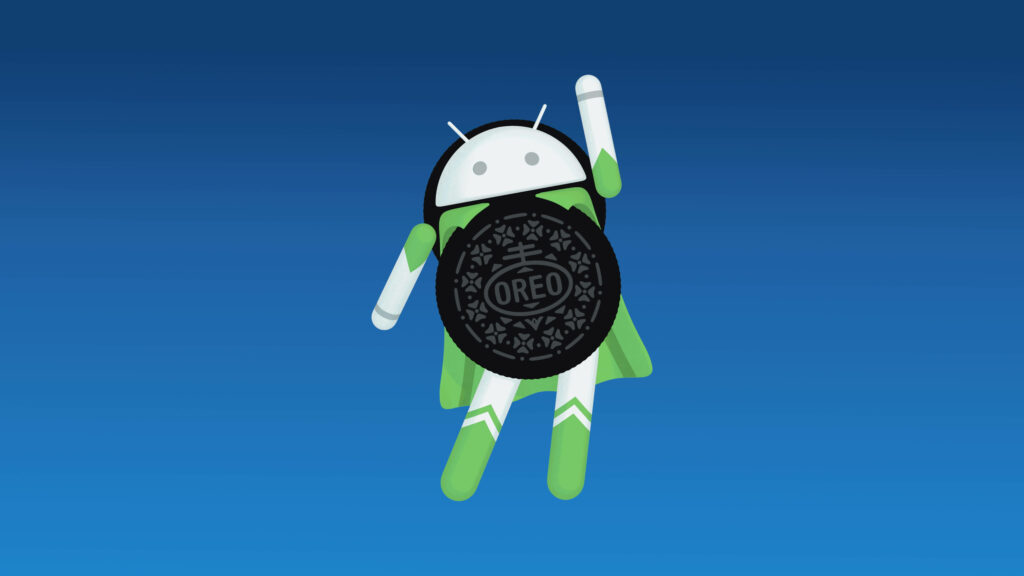 Oreo-Suited Android Hero: A Vibrant Desktop Wallpaper for Android Lovers