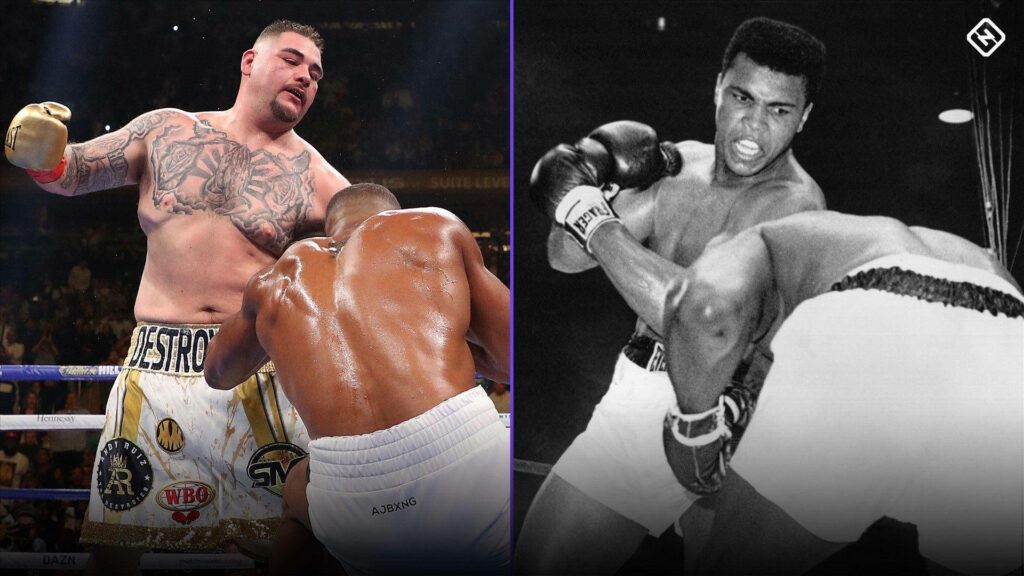 Andy Ruiz Jr and Muhammad Ali boxing wallpaper dynamic heavyweight career moments background