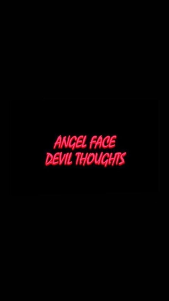 Whispers of a Troubled Soul: Contrasting Light and Darkness in Striking Red Typeface Wallpaper