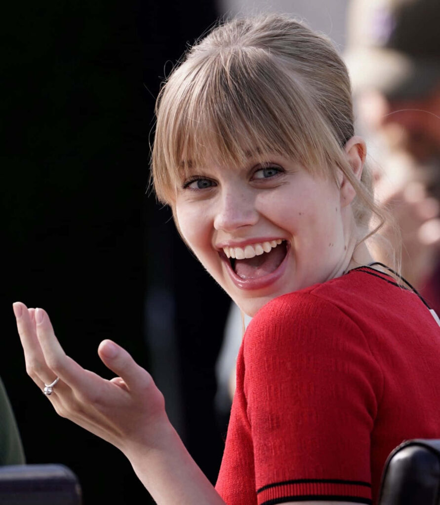 Angourie Rice laughing joyfully vibrant youthful energy radiant smile candid wallpaper background