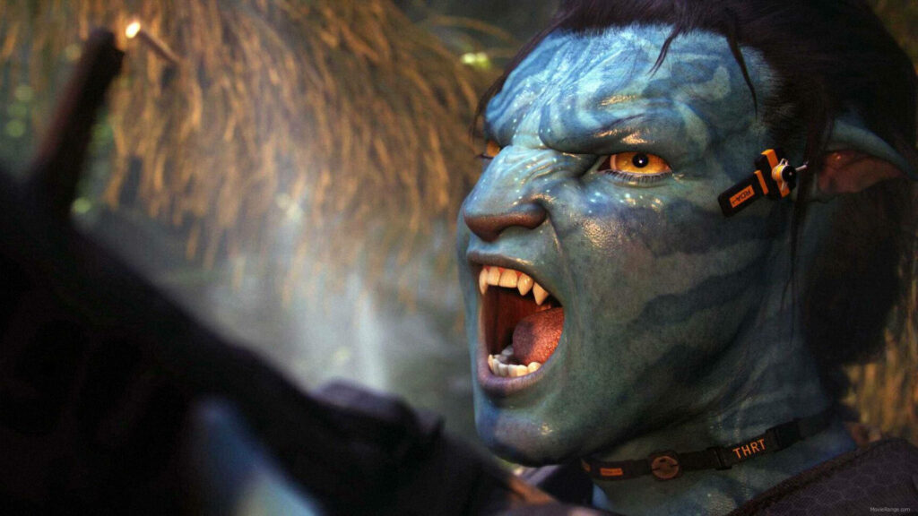 The Ferocious Roar of Avatar Jake Sully: HD Wallpaper