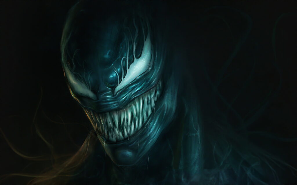 Furious Symbiote Unleashed: A Stunning Digital Artwork by a Talented Artist on ArtStation Wallpaper
