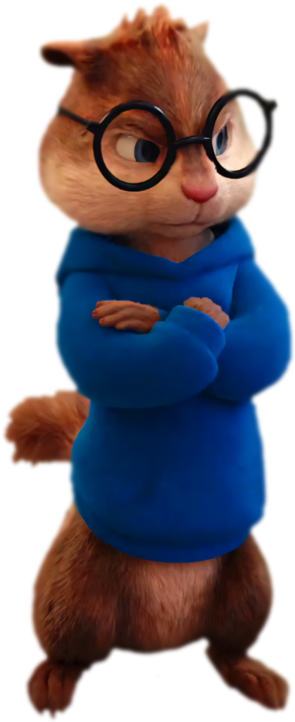 Confident Chipmunk in Hoodie & Glasses - Charming Wallpaper