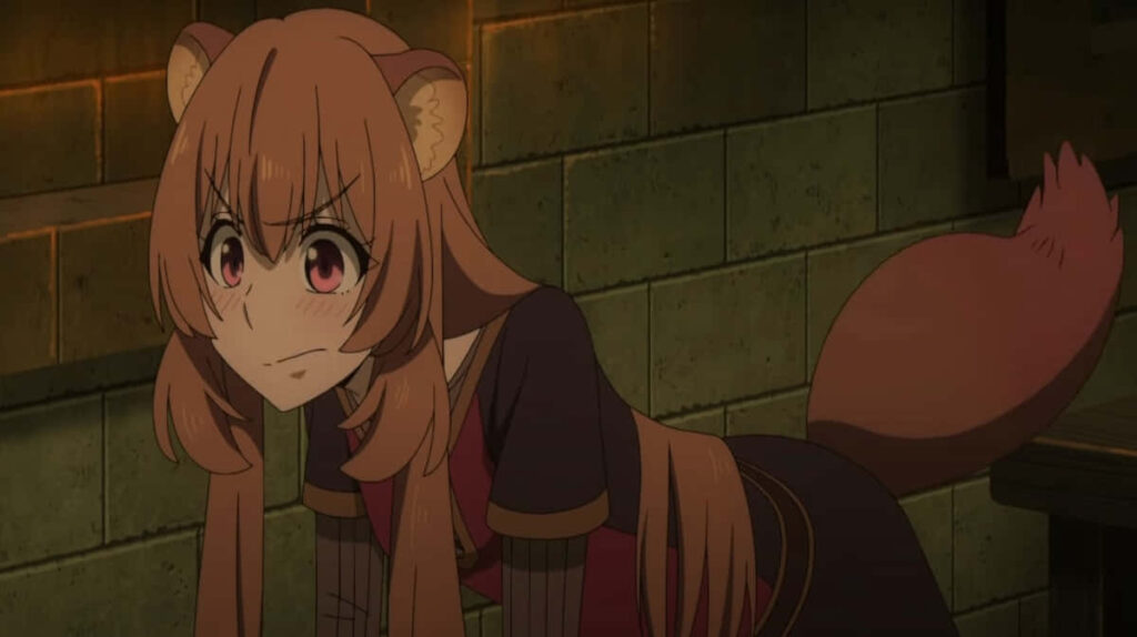 Anime Girl with Fox Ears & Tail - Dramatic Wallpaper Background