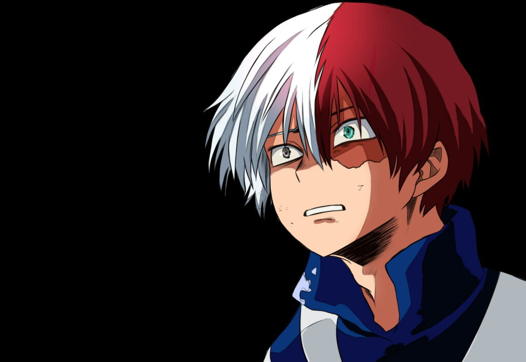 Fire and Ice: Shoto Todoroki, the Ambitious Hero-in-Training Wallpaper