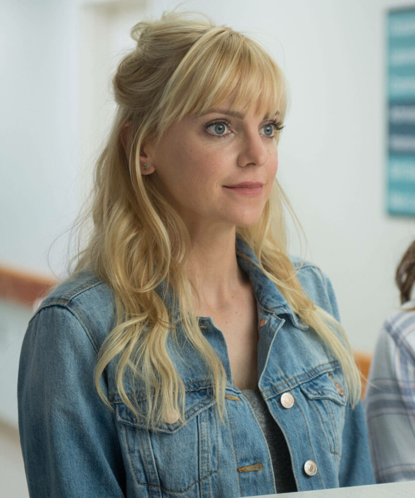 Anna Faris on Overboard remake set in casual denim jacket natural look down to earth style wallpaper