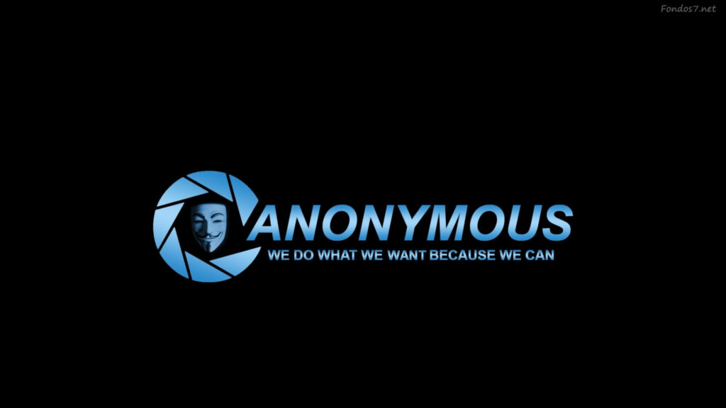 Unleashing Rebellion: 4K Minimalist Hacker Background with Camera Aperture, Mask, and Empowered Typography Wallpaper