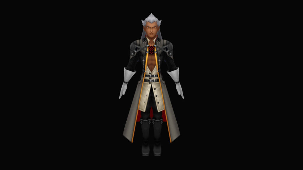 Ansem Seeker of Darkness ready for battle with dark dramatic wallpaper background