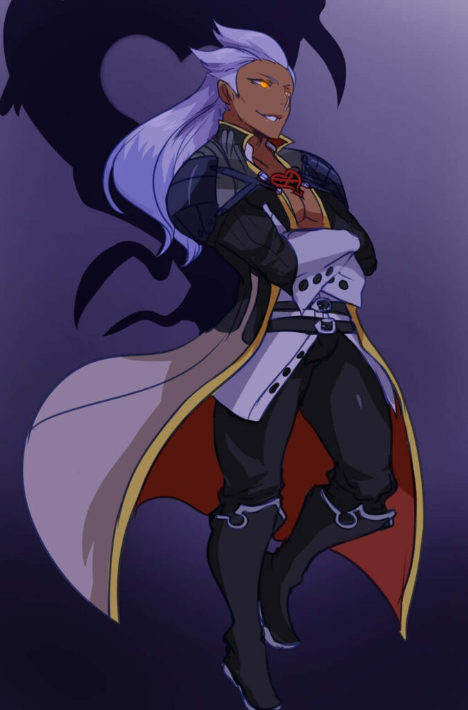Ansem Seeker of Darkness powerful pose with dark shadow wallpaper background intense energy