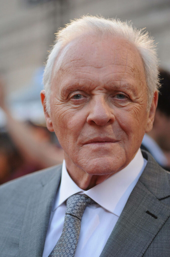Anthony Hopkins intense confident portrait vibrant wallpaper background inspiring celebrity image