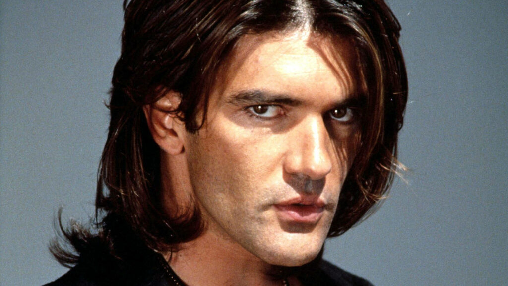 Antonio Banderas as Desperado intense gaze rugged style movie wallpaper background