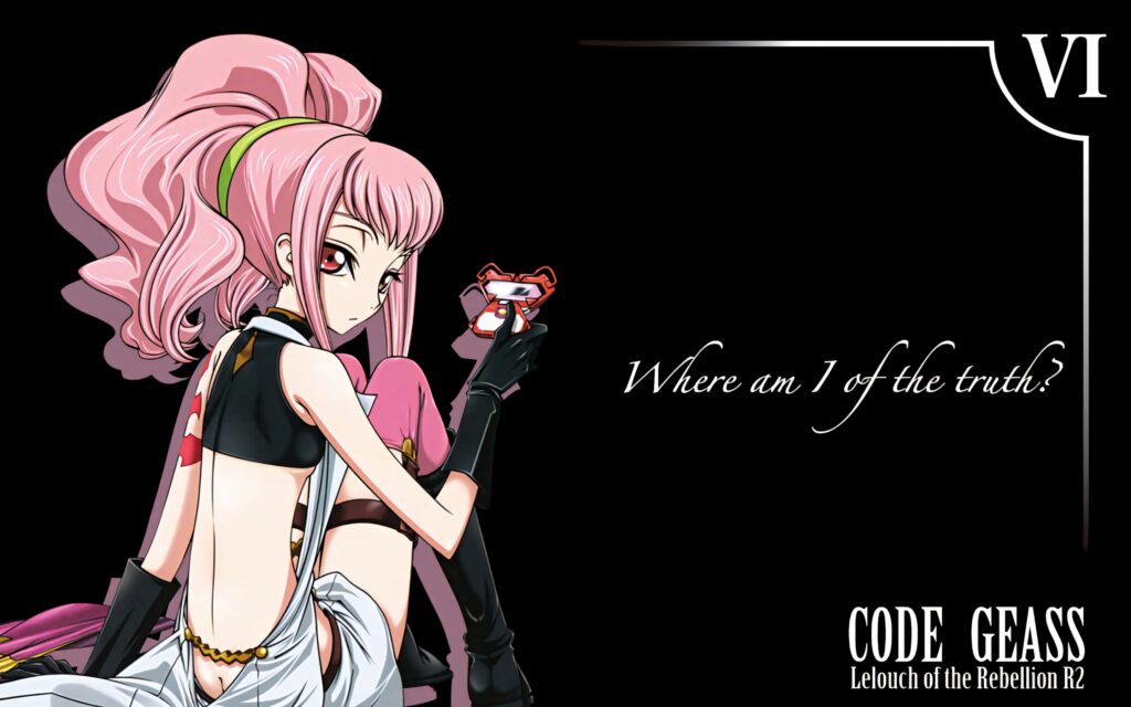 Anya Alstreim with striking pink hair and bold style from Code Geass Lelouch of the Rebellion R2 wallpaper