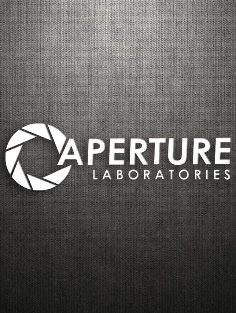 Aperture Laboratories Logo Wallpaper - Portal 2 Minimalist Design