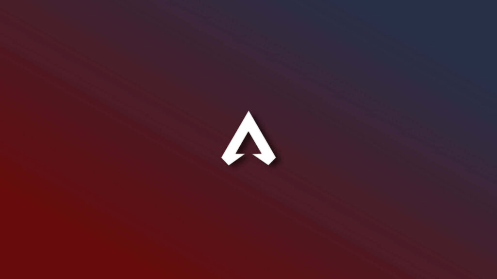 Apex Legends logo on sleek deep red and blue gradient wallpaper background minimalist style