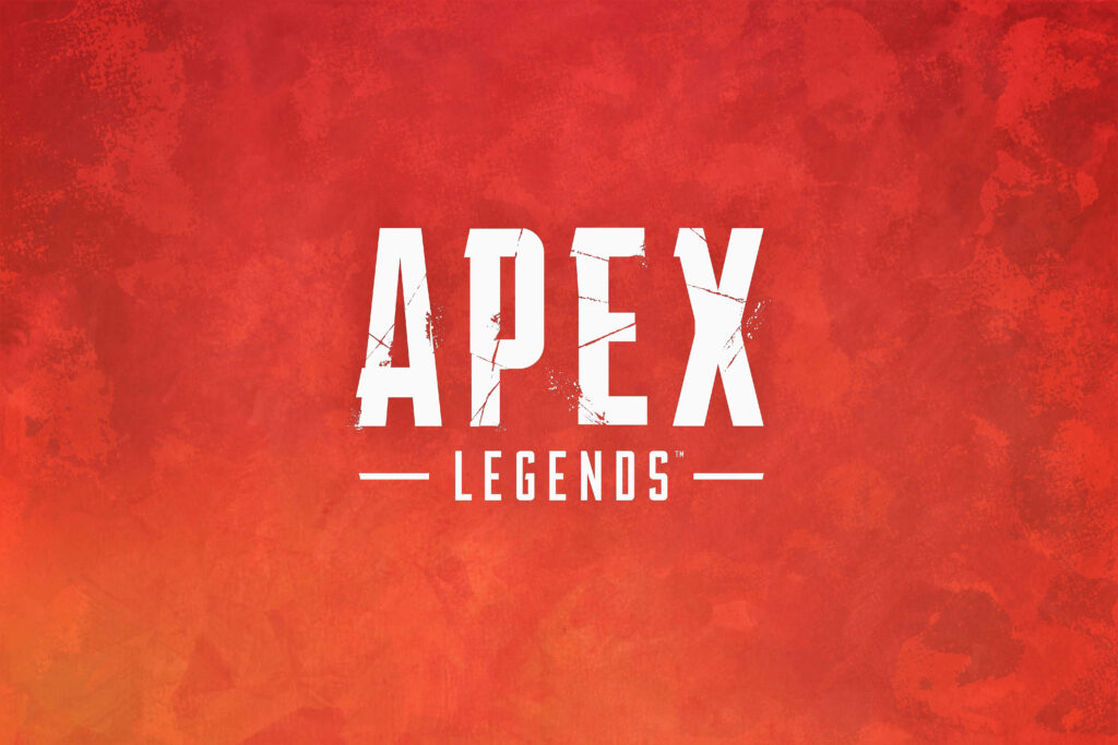 Apex Legends logo on smoky red background intense wallpaper for gaming fans and gamers