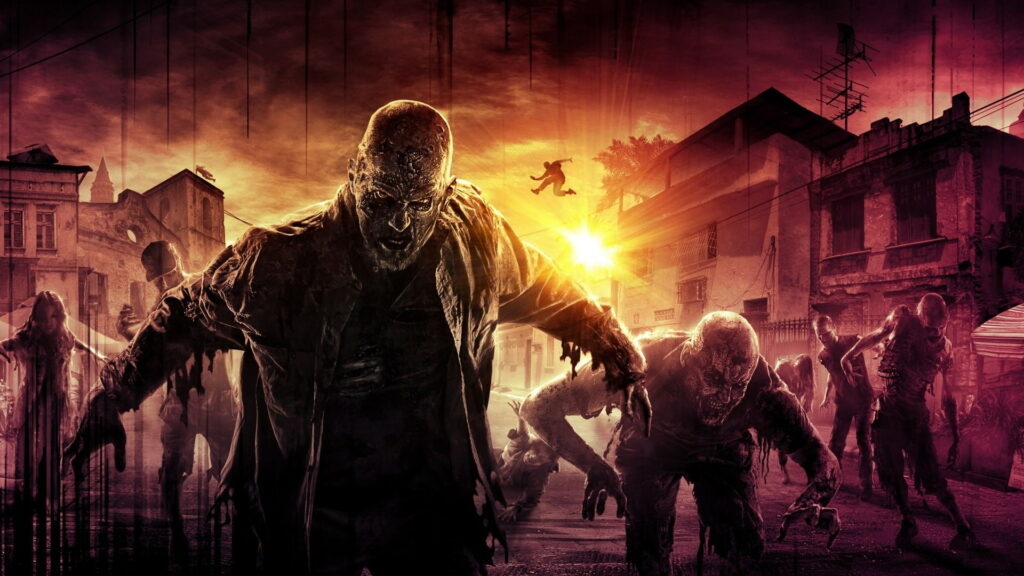 Serenading the Sun: A Captivating View of a Post-Apocalyptic World Wallpaper
