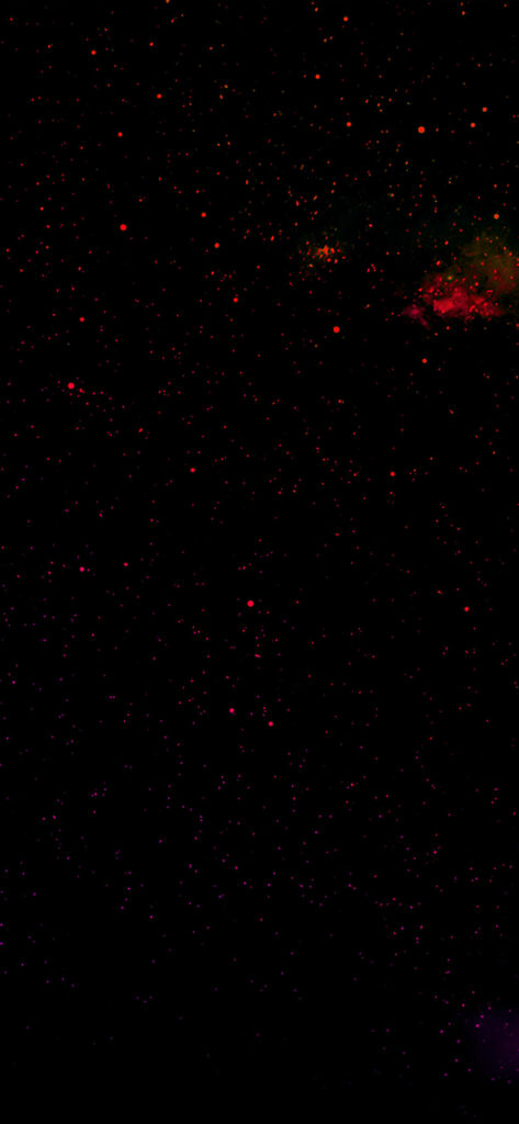The Red and Black Color Particles on Dark Background Wallpaper in QHD 2K 1125x2436 Resolution