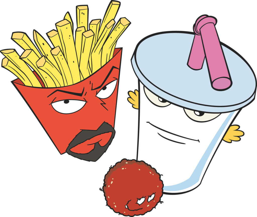 Aqua Teen Hunger Force characters Frylock Master Shake Meatwad cartoon wallpaper background