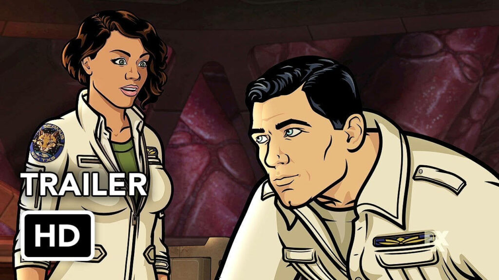 Archer Season 10: A Captivating Trailer Poster Showcasing Lana Kane and Sterling Archer - HD Wallpaper