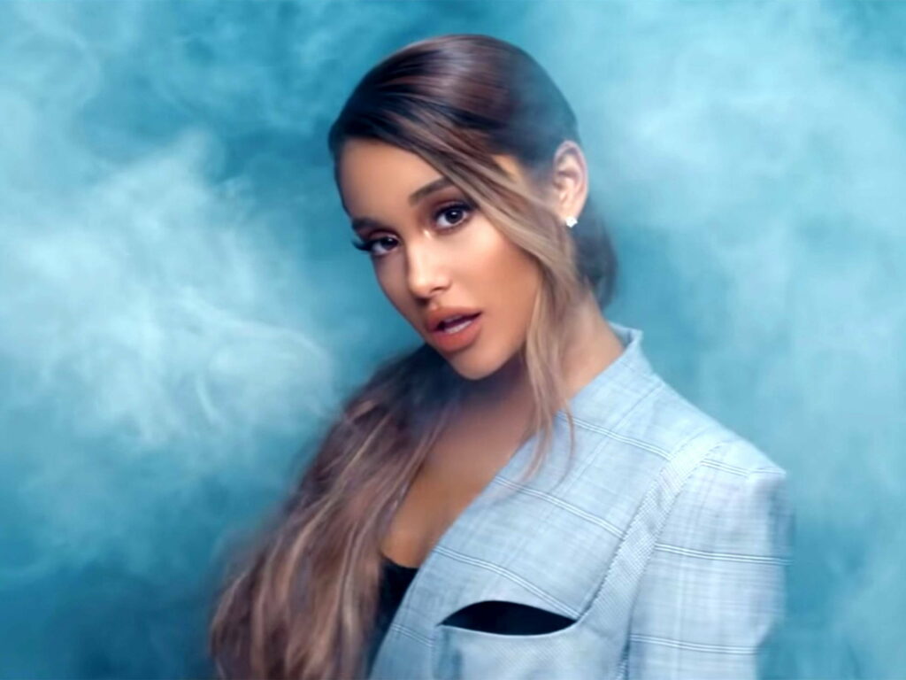 Colorful Ariana: A Vibrant Portrait of Singer and Actress Ariana Grande in a Bonito HD Wallpaper