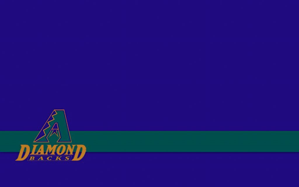Arizona Diamondbacks logo on dark blue background with green stripe sleek bold wallpaper design
