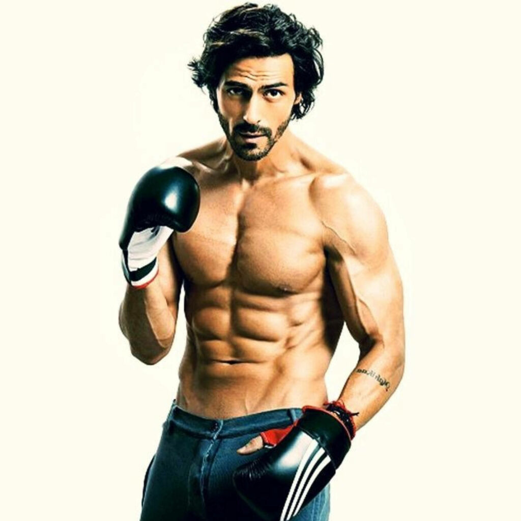 Arjun Rampal intense boxer pose chiseled physique sports wallpaper background determination