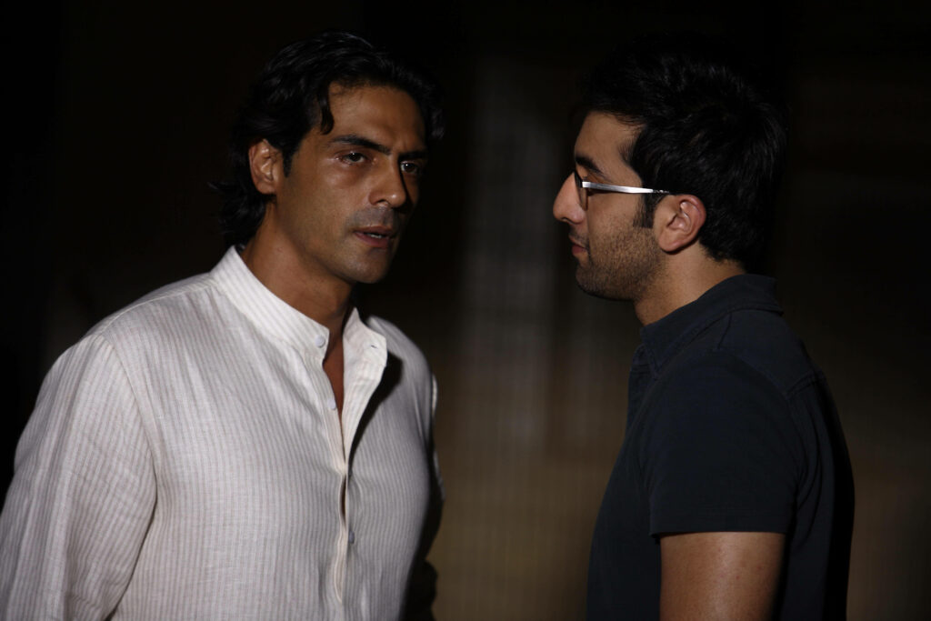 Arjun Rampal in intense serious conversation creating dramatic mood wallpaper background
