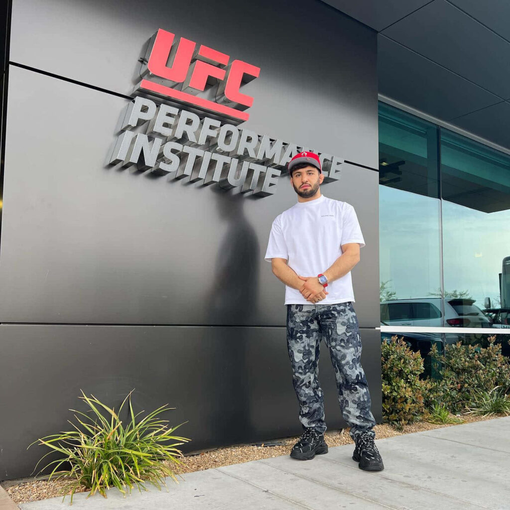 Arman Tsarukyan confident UFC Performance Institute MMA athlete dynamic wallpaper background